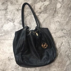Michael Kors round handled hobo bag